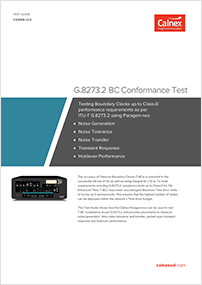 G.8273.2边界时钟BC标准一致性测试指南