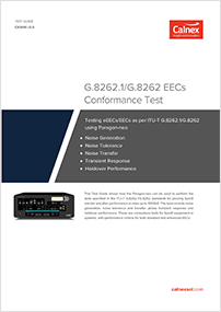 G.8262.1/8262 以太网设备时钟 (EEC) 一致性测试方案