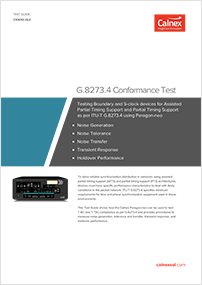G.8273.4标准一致性测试