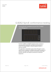 G.8262同步以太网一致性测试方案