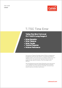 电信从时钟 (T-TSC)时间误差测试方案
