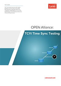 测试指南 OPEN Alliance: TC11时间同步测试